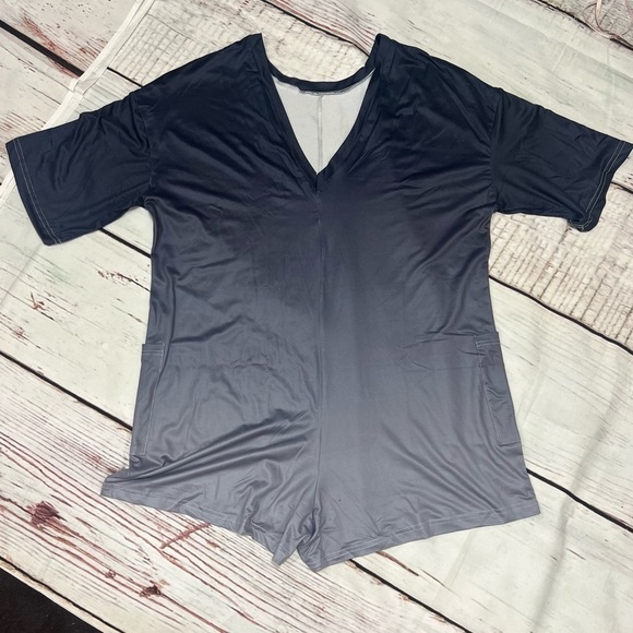 HOTSHOT T-Shirt Onesie generic non brand Ombre Grey Size XL - Picture 8 of 10
